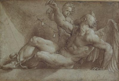 Allegorie der Zeit von Giovanni Antonio Pordenone
