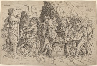 Die Grablegung von Giovanni Antonio da Brescia, after Andrea Mantegna