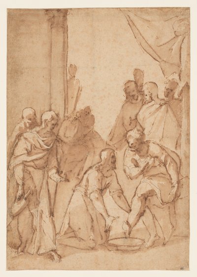 Christus wäscht die Füße der Jünger von Giovanni Balducci