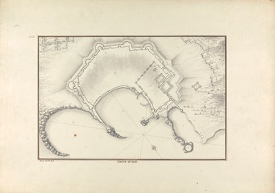 Pianta di Rodi von Giovanni Battista Borra