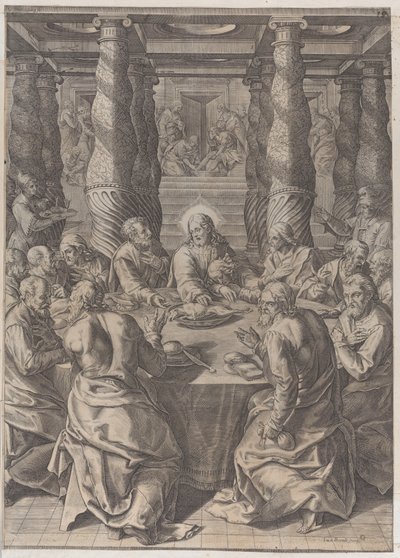 Das letzte Abendmahl von Giovanni Battista Mazza