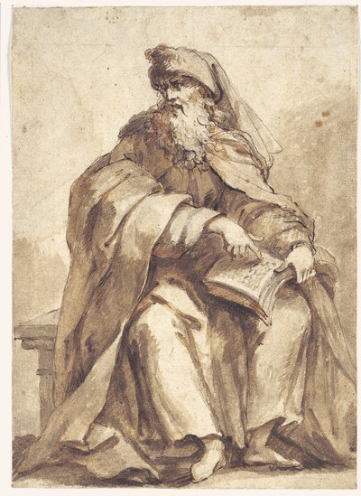 Sitzender Prophet von Giovanni Battista Merano