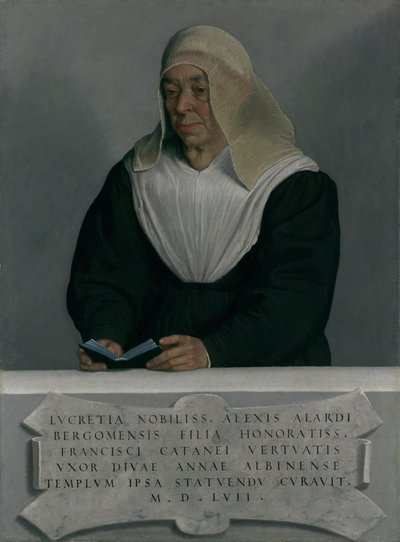 Lucrezia Agliardi Vertova 1490-1558, 1557 von Giovanni Battista Moroni