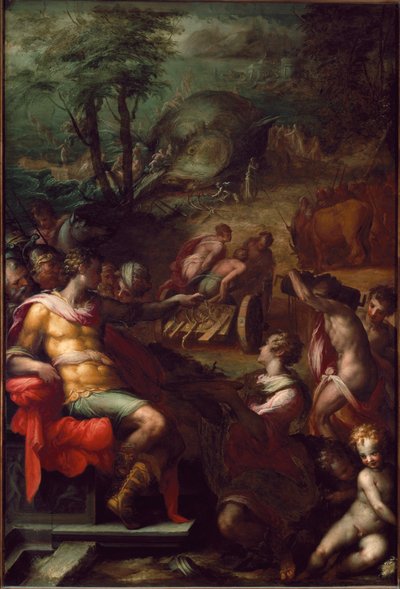 Ernte von grauem Bernstein von Giovanni Battista Naldini