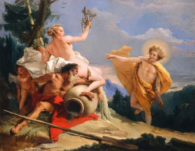 Apollo verfolgt Daphne, um 1755-60 von Giovanni Battista Tiepolo