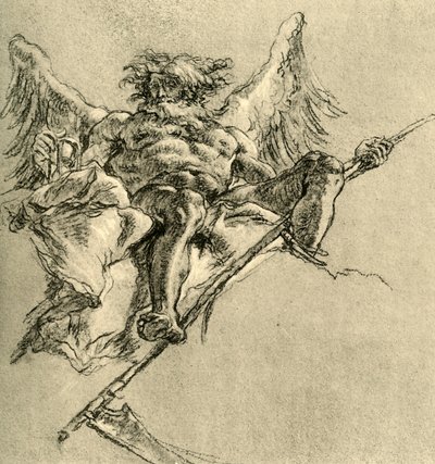 Chronos, 1752, 1928 von Giovanni Battista Tiepolo