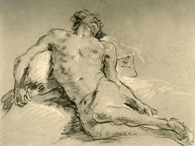 Ruhender Akt, Mitte 18. Jahrhundert, 1928 von Giovanni Battista Tiepolo