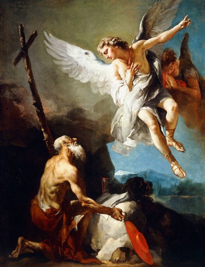 Die Vision des heiligen Hieronymus, ca. 1720-22 von Giovanni Battista Tiepolo