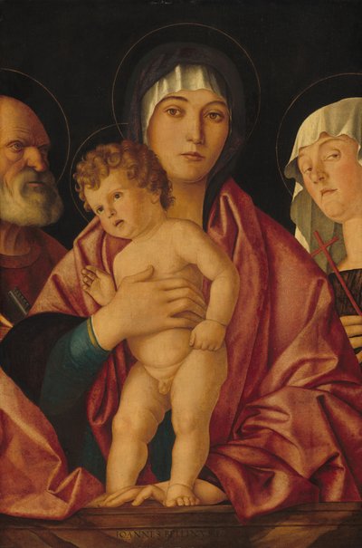 Madonna mit Kind und Heiligen von Giovanni Bellini