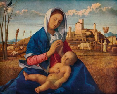 Madonna der Wiese, ca. 1500 von Giovanni Bellini