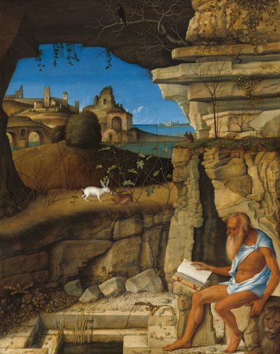 Der heilige Hieronymus beim Lesen, 1505 von Giovanni Bellini