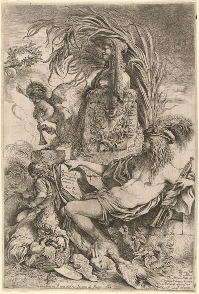 Der Genius von Castiglione von Giovanni Benedetto Castiglione