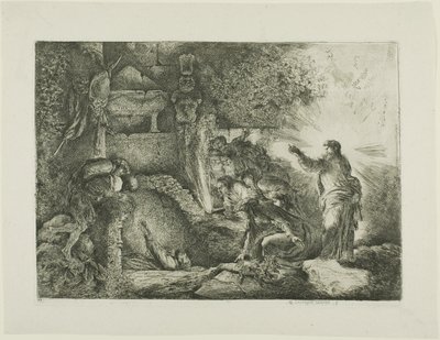 Die Auferweckung des Lazarus von Giovanni Benedetto Castiglione