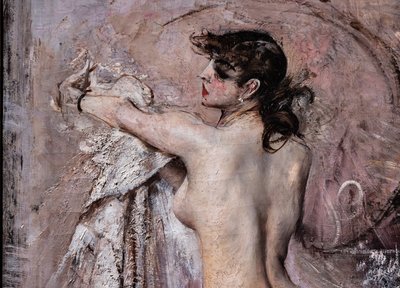 Nach dem Bad (Detail) von Giovanni Boldini