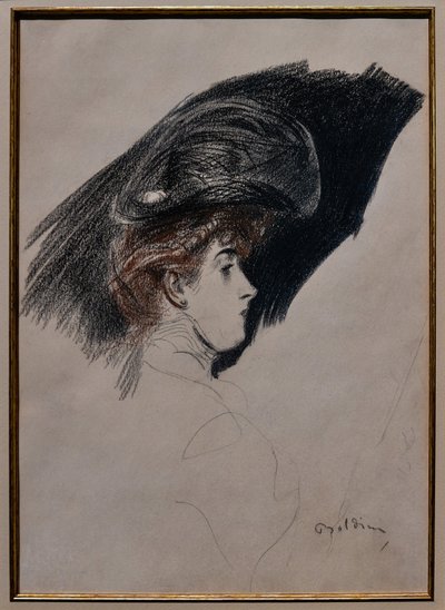 Elegantes Profil, ca. 1880 von Giovanni Boldini