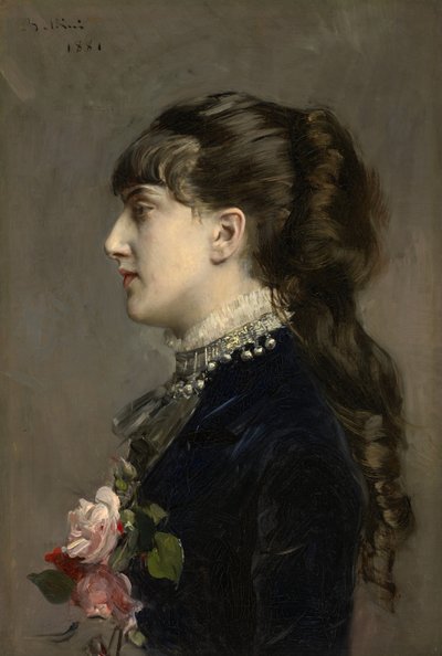 Madame Céline Leclanché, 1881 von Giovanni Boldini