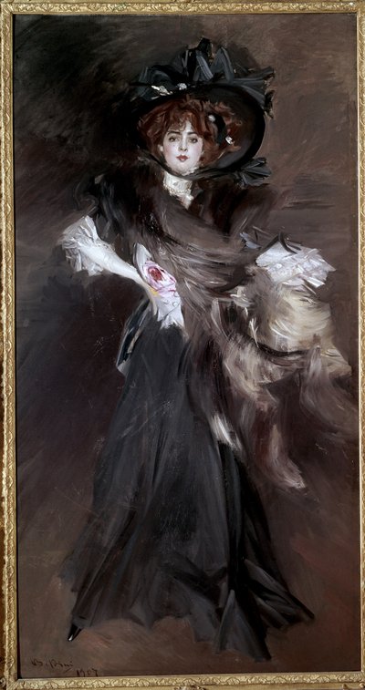 Porträt von Mademoiselle Lantelme von Giovanni Boldini