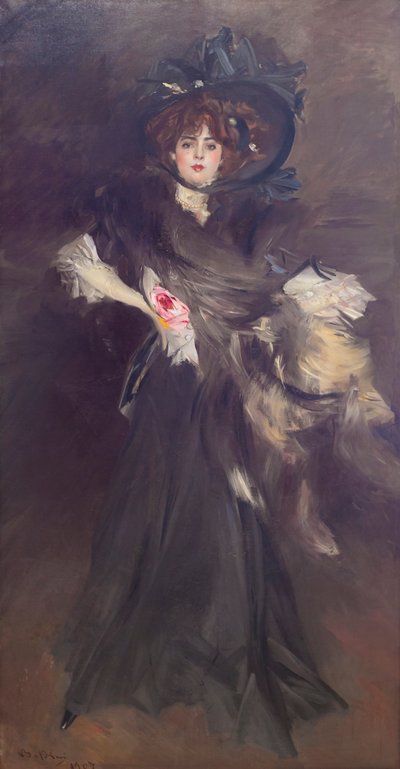 Porträt von Mademoiselle Lantelme von Giovanni Boldini
