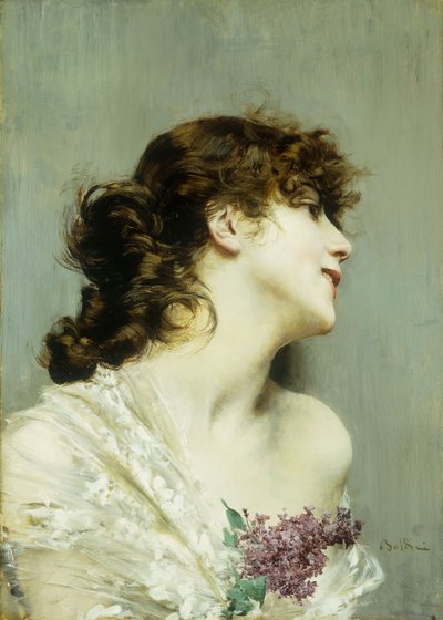 Profil einer jungen Frau von Giovanni Boldini