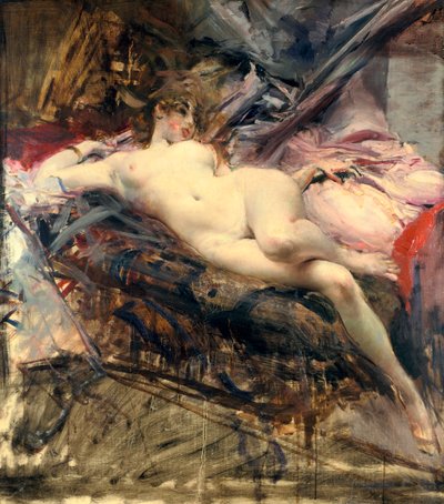 Liegender Akt von Giovanni Boldini