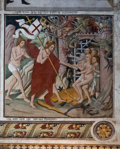Abstieg zur Hölle, ca. 1492 von Giovanni Canavesio