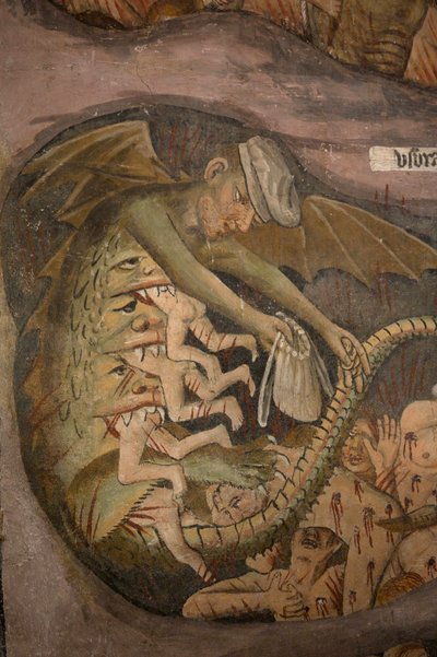 Jüngstes Gericht, ca. 1492 (Detail) von Giovanni Canavesio
