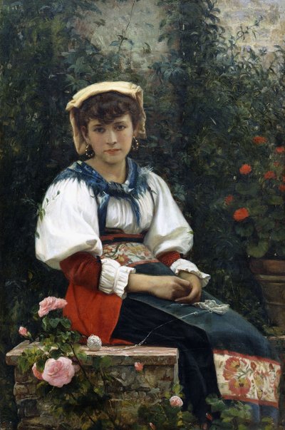 Eine toskanische Schönheit, 1874 von Giovanni Costa