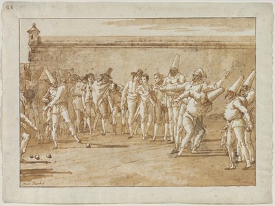 Das Spiel der Kugeln, 1790er Jahre von Giovanni Domenico Tiepolo