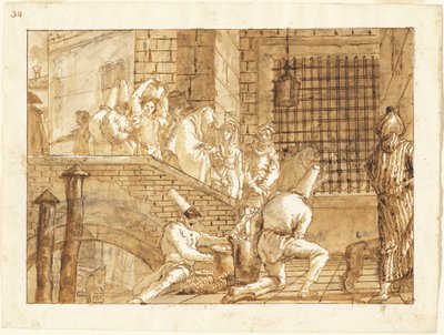 Der Gefängnisbesuch von Giovanni Domenico Tiepolo