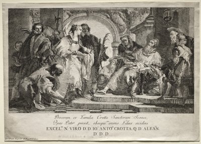 Die Heiligen der Familie Crotta von Giovanni Domenico Tiepolo