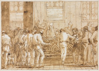 Der Prozess, 1790er Jahre von Giovanni Domenico Tiepolo