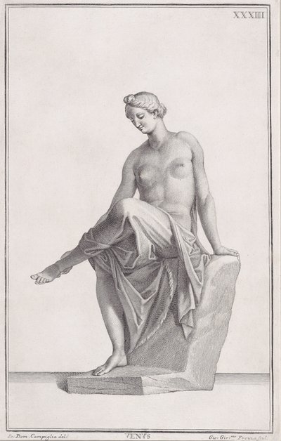 Statue der Venus von Giovanni Girolamo Frezza