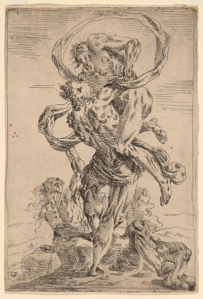 Herkules und Antäus von Giovanni Pietro Possenti