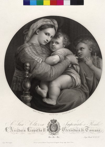 Maria mit Kind - Madonna della Sedia von Giovita Garavaglia