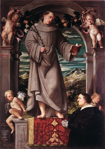 Der heilige Antonius von Padua von Girolamo Romanino