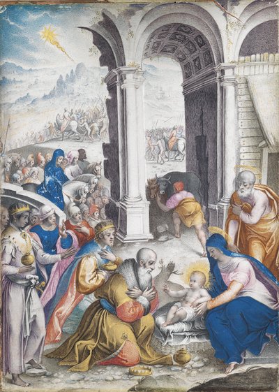 Die Anbetung der Könige von Giulio Clovio