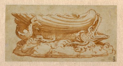 Entwurf für ein Salzfass von Giulio Romano