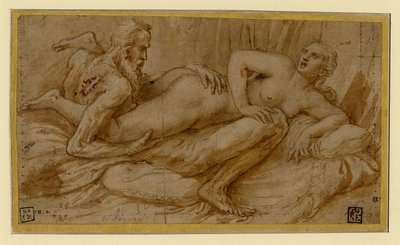 Erotische Szene, nach 1524 von Giulio Romano