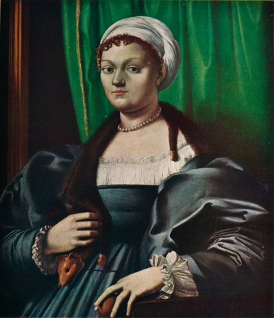 Porträt einer Dame von Giulio Romano