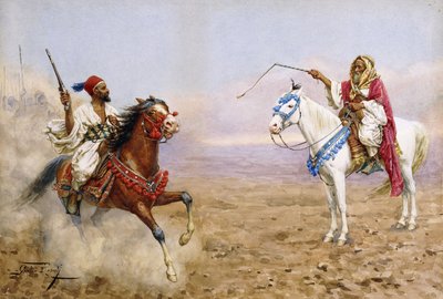 Arabische Reiter von Giulio Rosati
