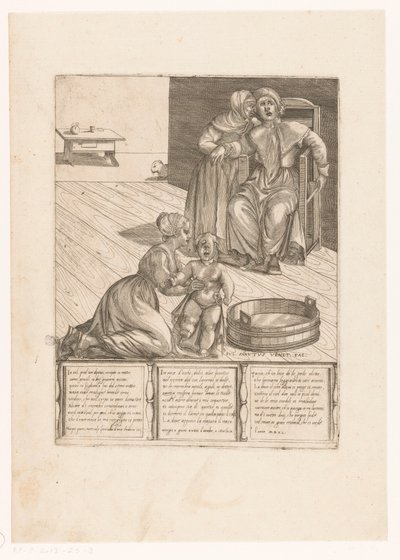 Geburt eines missgebildeten Kindes von Giulio Sanuto