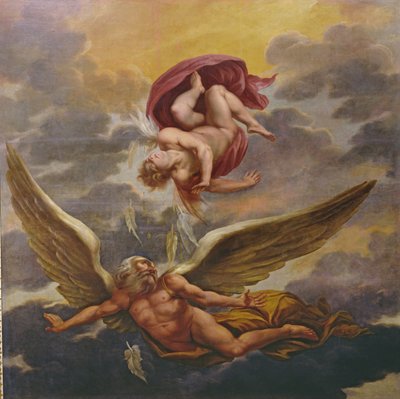 Daedalus und Ikarus (Deckenmalerei) von Giuseppe Cesari