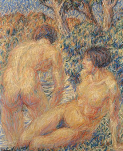Nackt im Wald von Giuseppe Cominetti