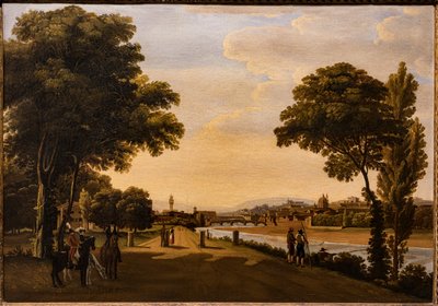Blick auf den Arno von Giuseppe Gherardi