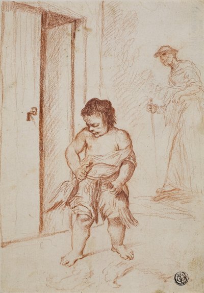 Studie von zwei Figuren von Giuseppe Maria Crespi