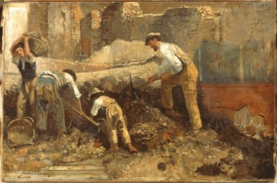 Ausgrabungen von Ercolano von Giuseppe Palizzi