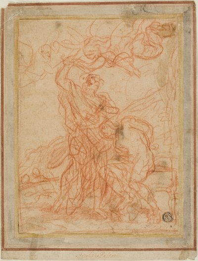 Abrahams Opfer (recto und verso) von Giuseppe Passeri