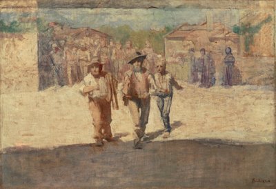 Die Botschafter des Hungers von Giuseppe Pellizza da Volpedo
