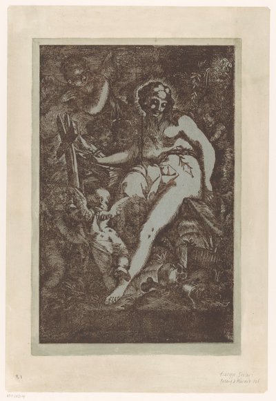 Maria Magdalena in der Wildnis von Giuseppe Scolari (circle of)