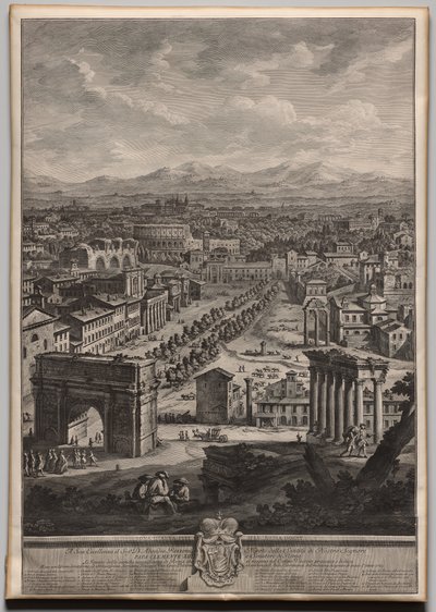 Das Campo Vaccino von Giuseppe Vasi